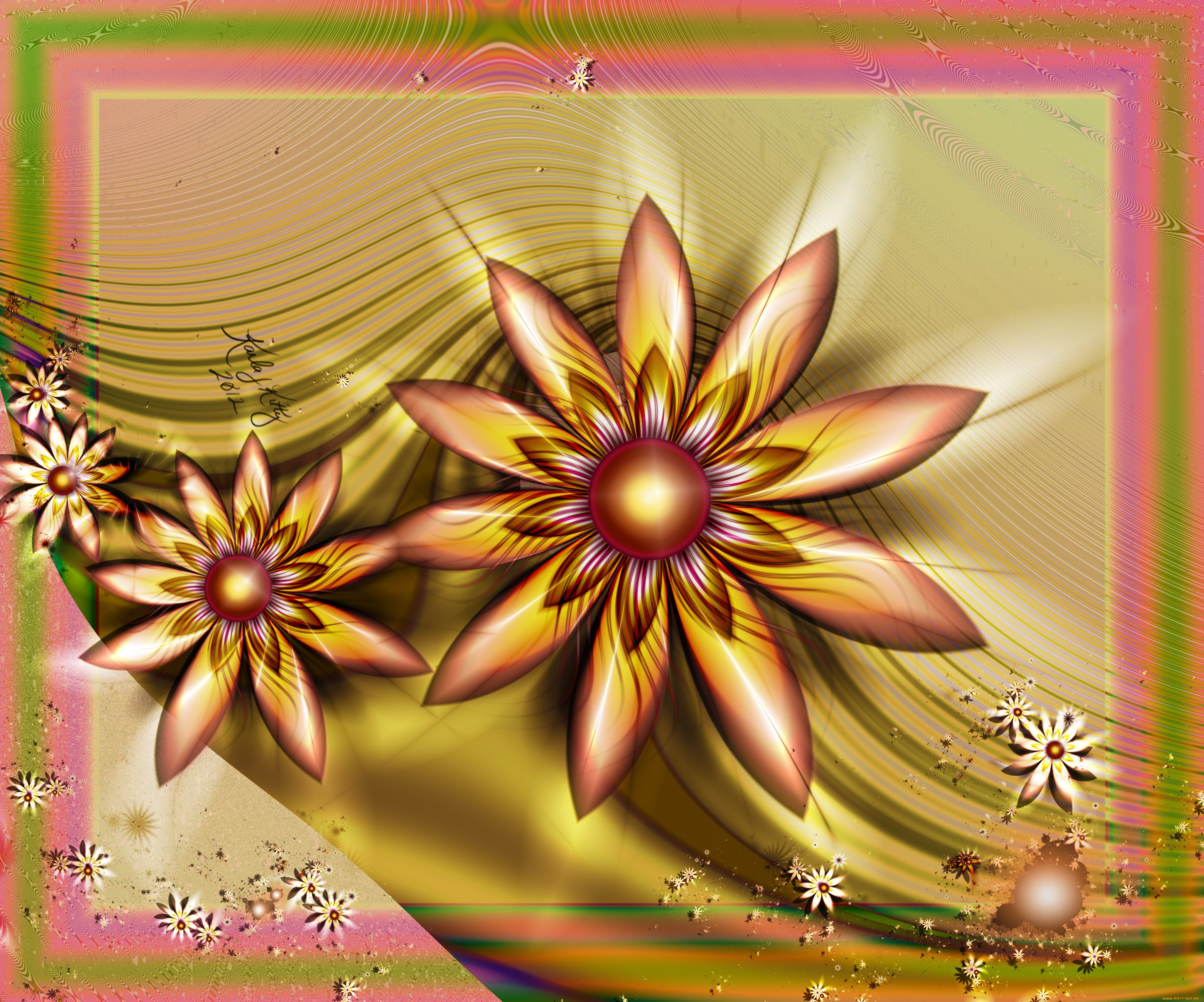 3 ,  , flowers, , , , 